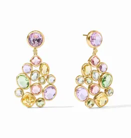 Julie Vos Julie Vos Kaleidoscope Statement Earrings Multi Stone