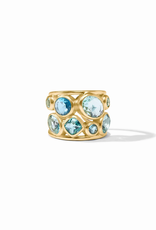 Julie Vos Julie Vos Kaleidoscope Statement Ring Bahamian Blue