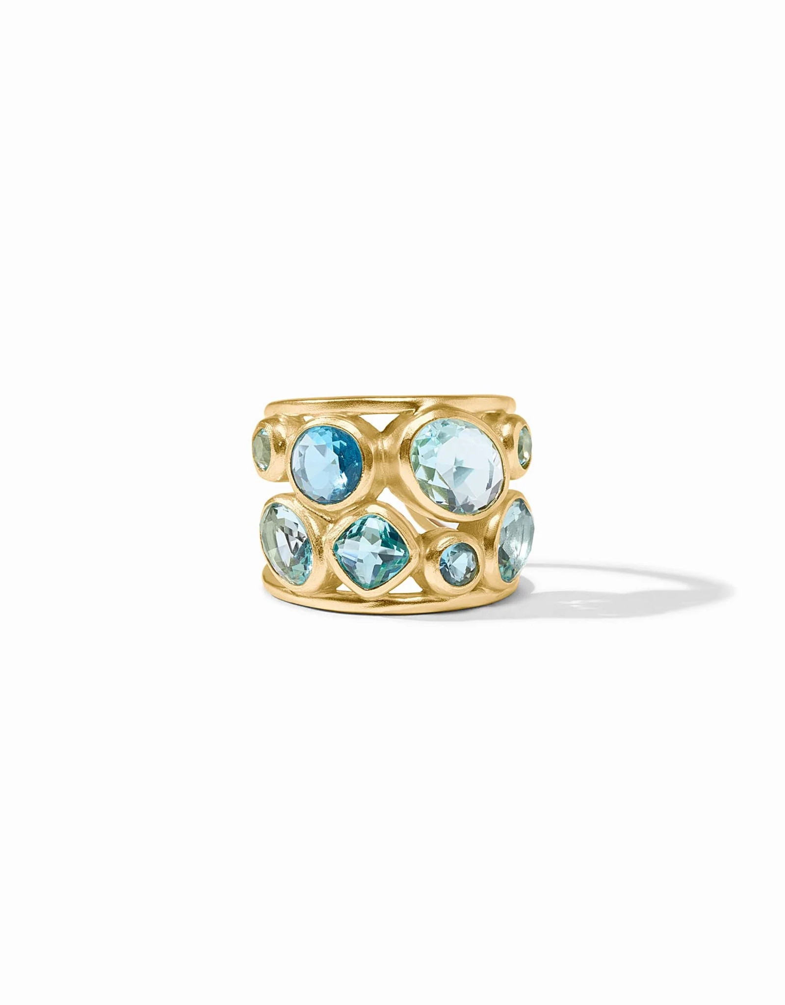 Julie Vos Julie Vos Kaleidoscope Statement Ring Bahamian Blue