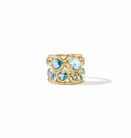 Julie Vos Julie Vos Kaleidoscope Statement Ring Bahamian Blue