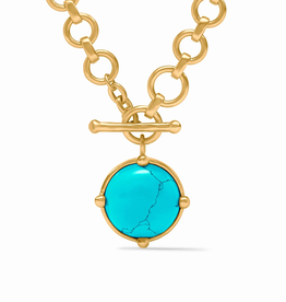 Julie Vos Julie Vos Honeybee Demi Necklace Turquoise Blue
