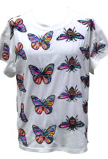 Queen of Sparkles Queen of Sparkles White Rainbow Butterfly & Bee Tee