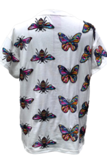 Queen of Sparkles Queen of Sparkles White Rainbow Butterfly & Bee Tee