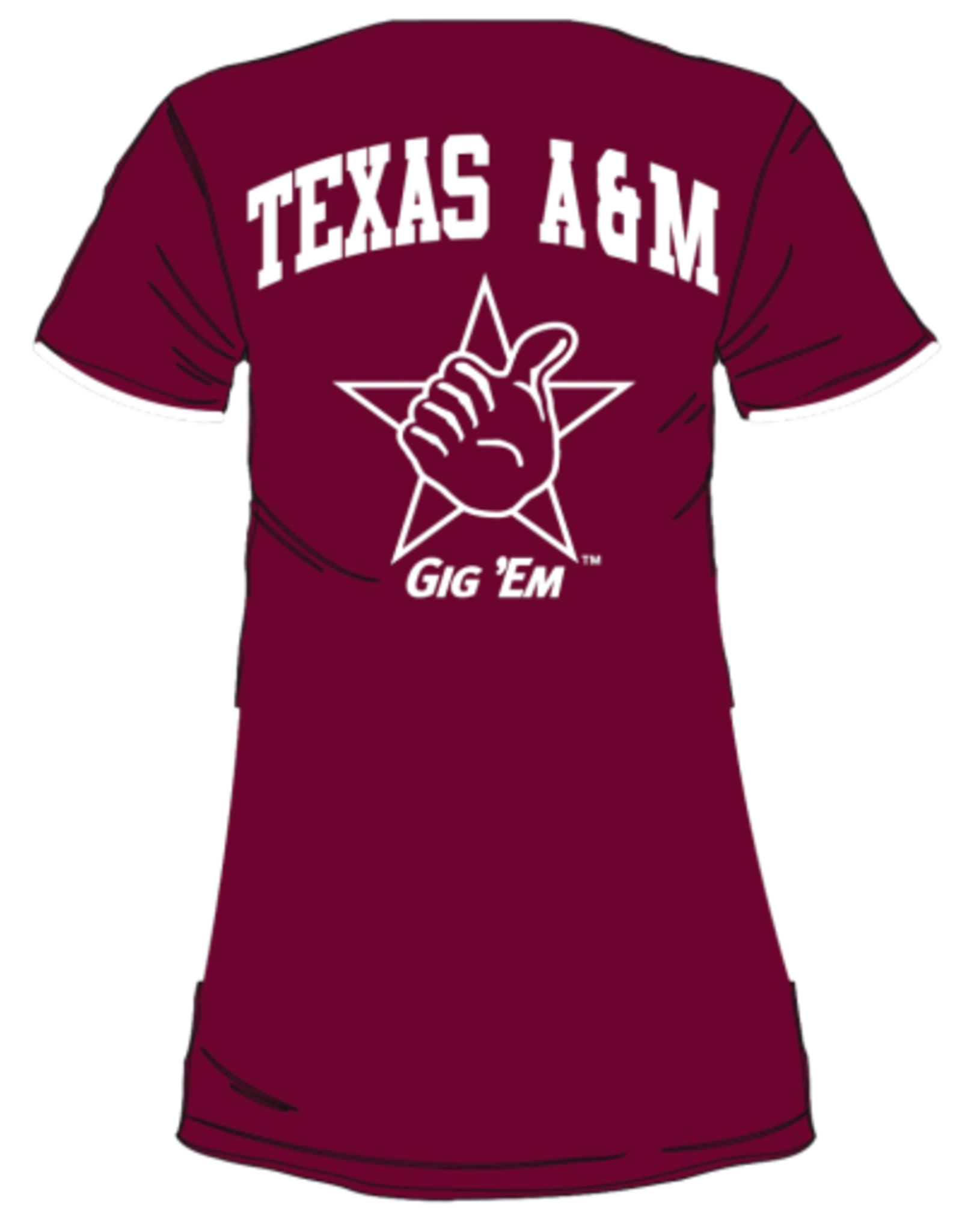Queen of Sparkles Queen of Sparkles Licensed Texas A&M Baseball Jersey Dress