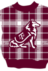 Queen of Sparkles Queen of Sparkles Licensed Maroon Plaid ATM Sweater Vest