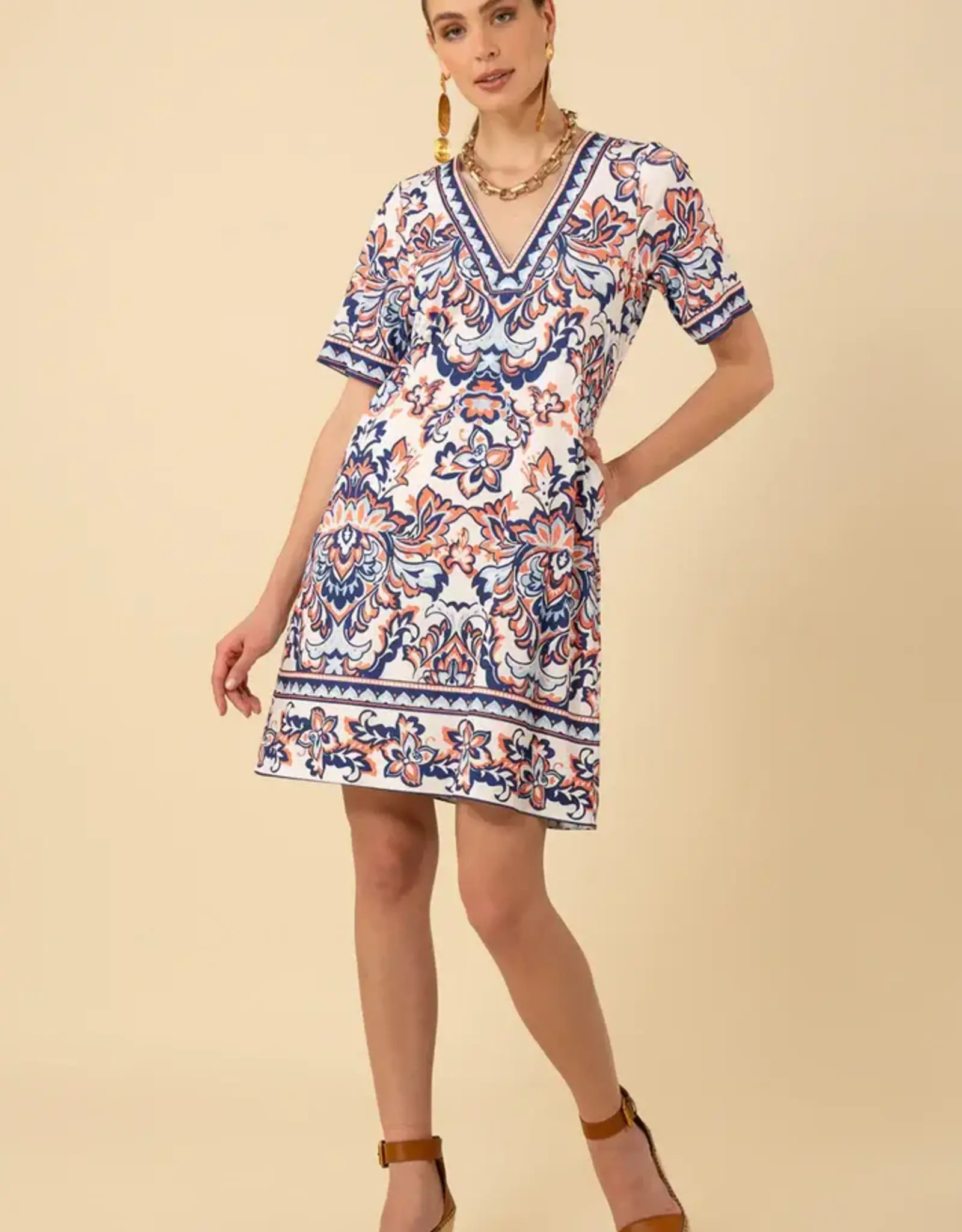 Hale Bob Hale Bob Bethany Navy Jersey Dress