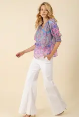 Hale Bob Hale Bob Eileen Voile Top Blue
