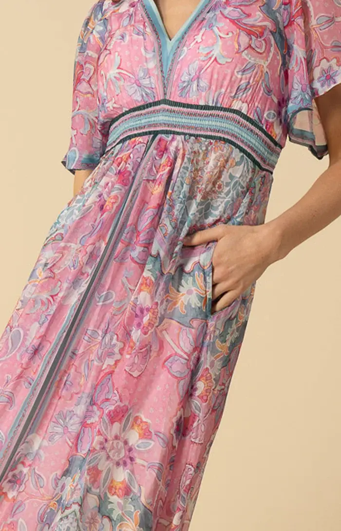Hale Bob Hale Bob Jaliyah Chiffon Dress Maxi Pink - Pretty Please Boutique  & Gifts