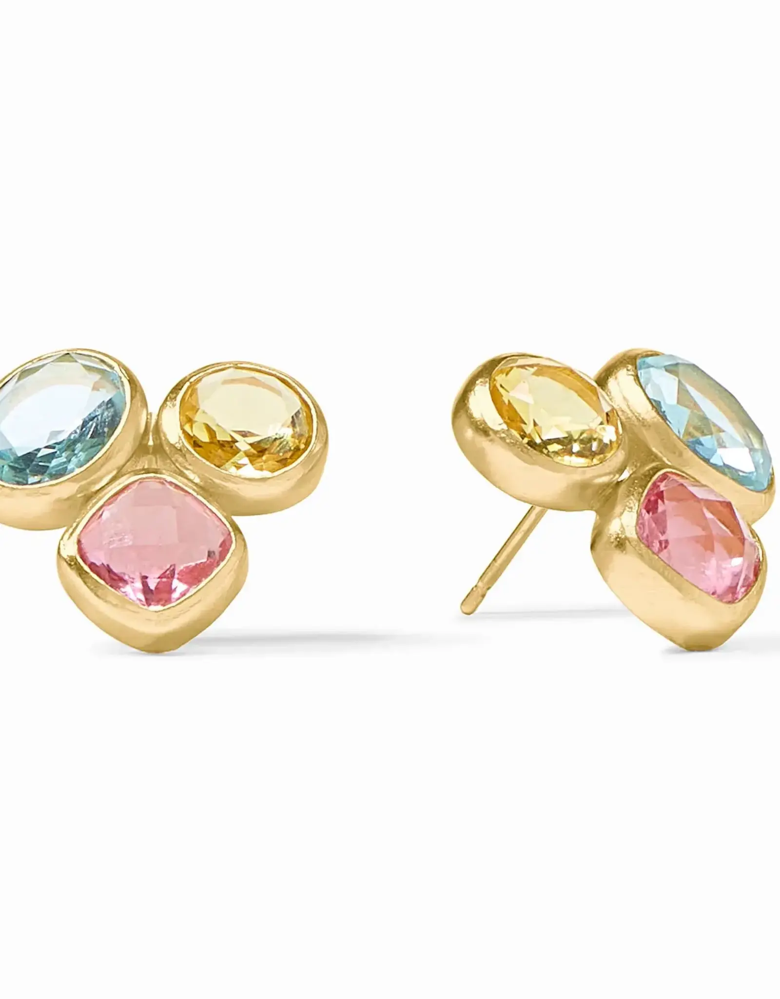 Julie Vos Julie Vos Kaleidoscope Statement Stud Multi Stone