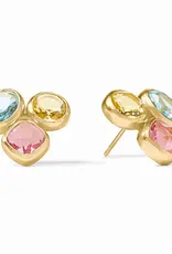 Julie Vos Julie Vos Kaleidoscope Statement Stud Multi Stone