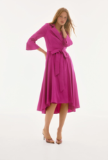 Joseph Ribkoff Joseph Ribkoff Stretch Taffeta Hi Low Dress Magenta