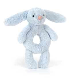 Jellycat Jellycat I am Bashful Blue Bunny Ring Rattle