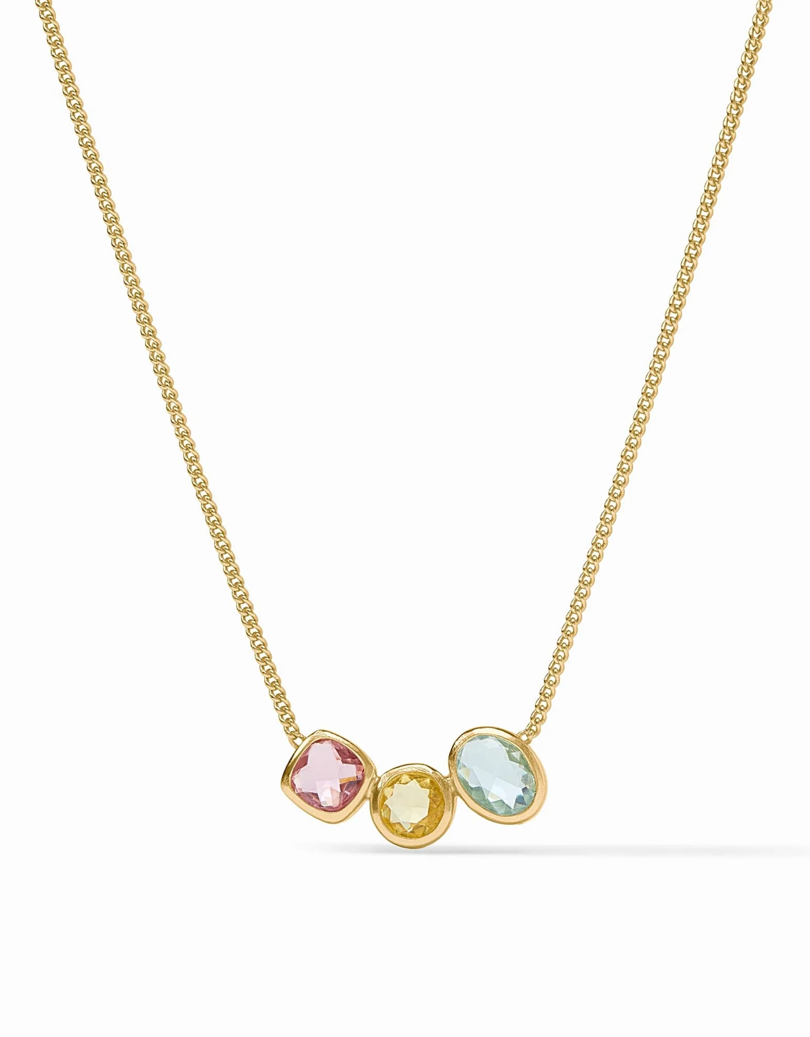Julie Vos Julie Vos Kaleidoscope Delicate Necklace Multi Stone