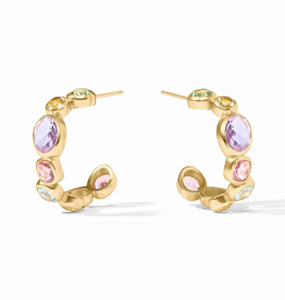 Julie Vos Julie Vos Kaleidoscope Hoop Earring Multi-Stone