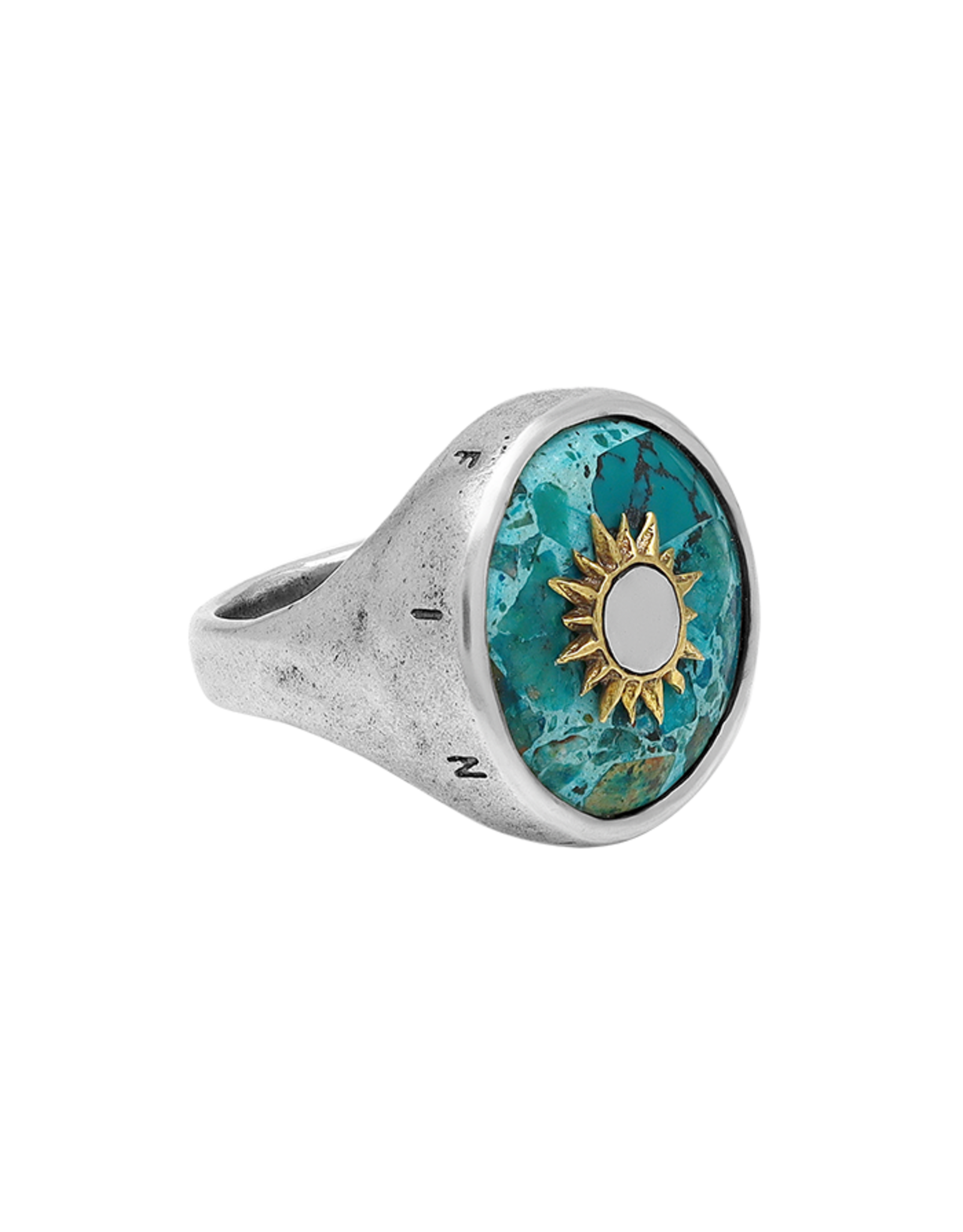 Waxing Poetic Waxing Poetic Infinite Sky Turquoise Amulet Ring size 8