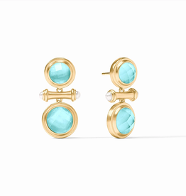 Julie Vos Julie Vos Bamboo Midi Earring Bahamian Blue