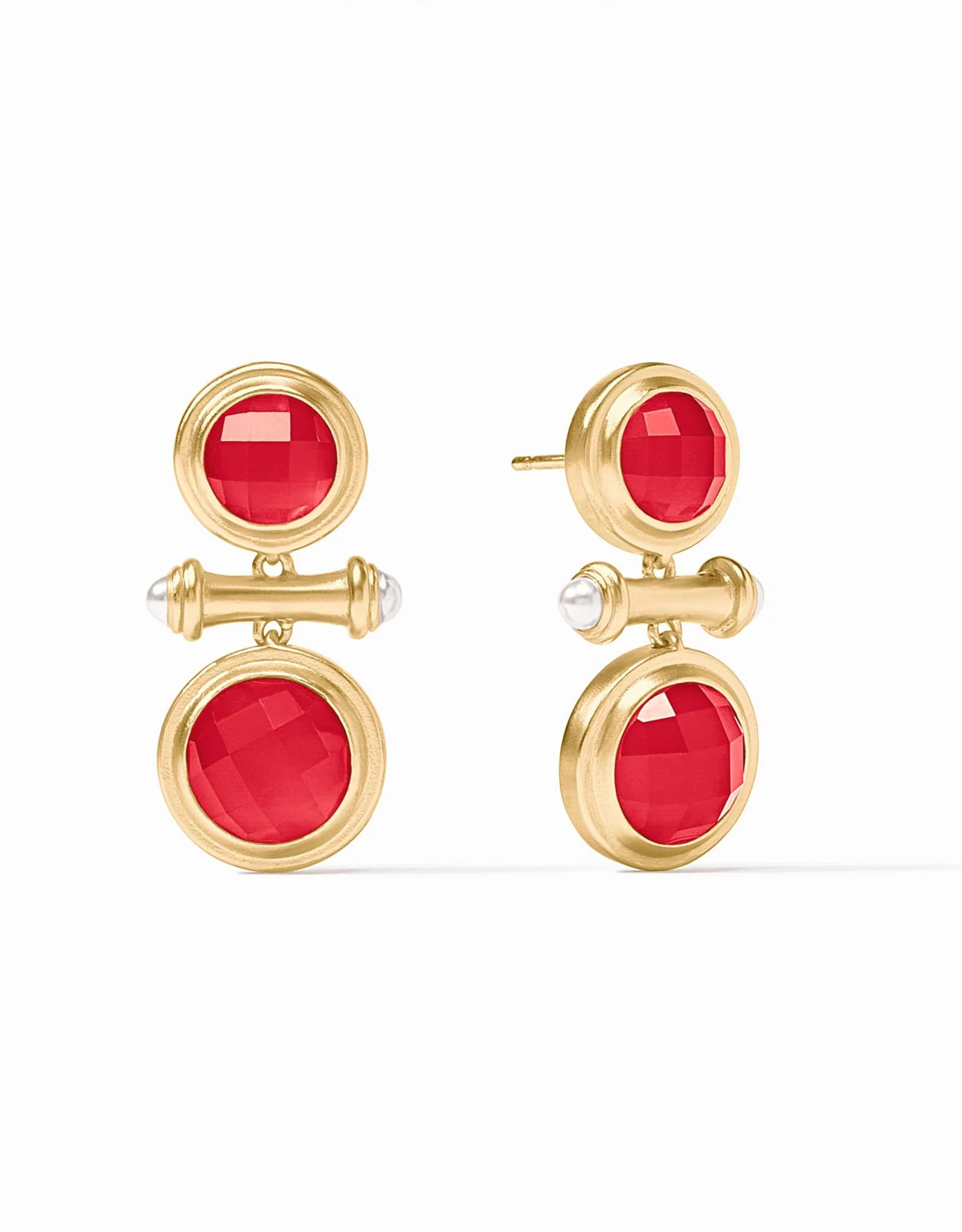 Julie Vos Julie Vos Bamboo Midi Earring Strawberry