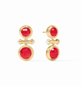 Julie Vos Julie Vos Bamboo Midi Earring Strawberry