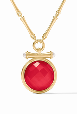 Julie Vos Julie Vos Bamboo Statement Necklace Strawberry