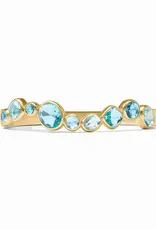 Julie Vos Julie Vos Kaleidoscope Hinge Bangle Bahamian Blue