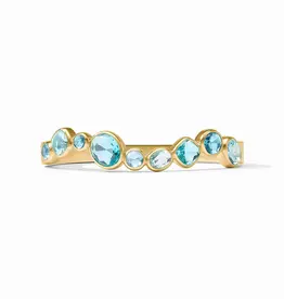 Julie Vos Julie Vos Kaleidoscope Hinge Bangle Bahamian Blue
