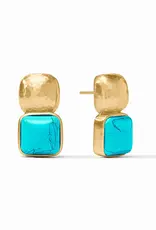 Julie Vos Julie Vos  Catalina Earring Turquoise Blue