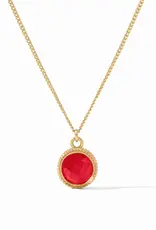 Julie Vos Julie Vos Fleur-di-Lis Necklace Iridescent Strawberry