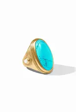 Julie Vos Julie Vos Cannes Statement RingTurquoise Blue