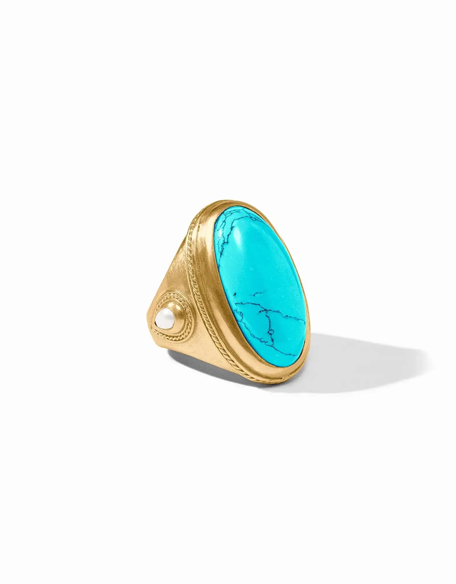 Julie Vos Julie Vos Cannes Statement RingTurquoise Blue