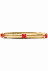 Julie Vos Julie Vos Catalina Hinge Bangle Iridescent Strawberry