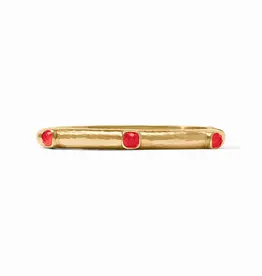 Julie Vos Julie Vos Catalina Hinge Bangle Iridescent Strawberry