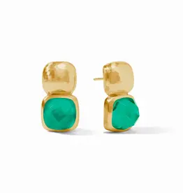 Julie Vos Julie Vos Catalina Earring Iridescent Emerald Green