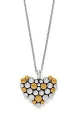 Brighton Brighton Pebble Edge Heart Necklace