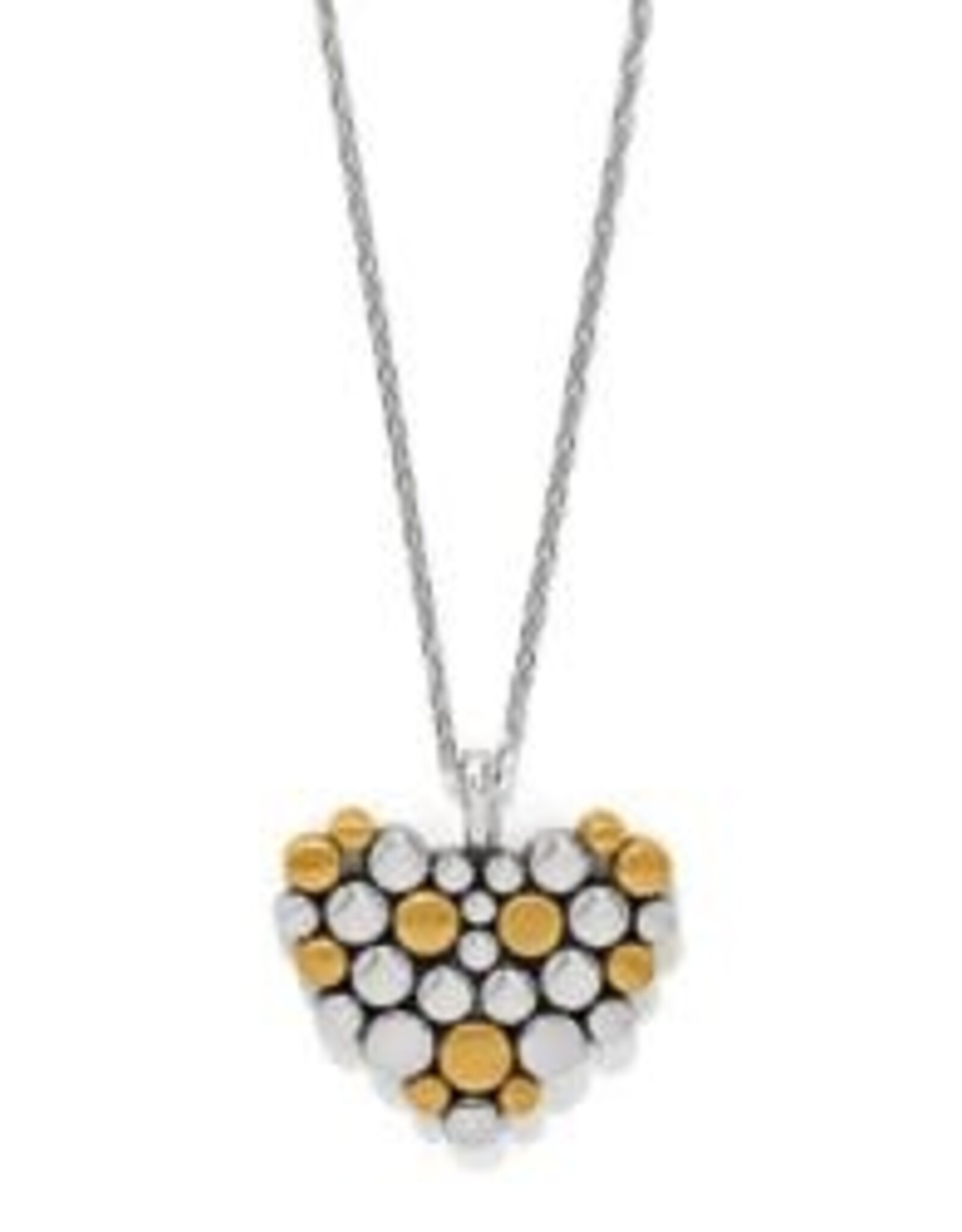 Brighton Brighton Pebble Edge Heart Necklace
