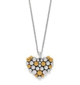 Brighton Brighton Pebble Edge Heart Necklace