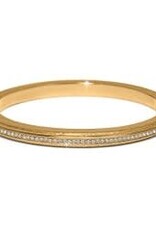 Brighton Brighton Meridian Orbit Gold hinged Bangle