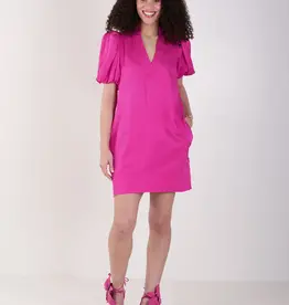 Emily McCarthy Emily McCarthy Silk Bamboo Hampton Mini Dress Very Berry