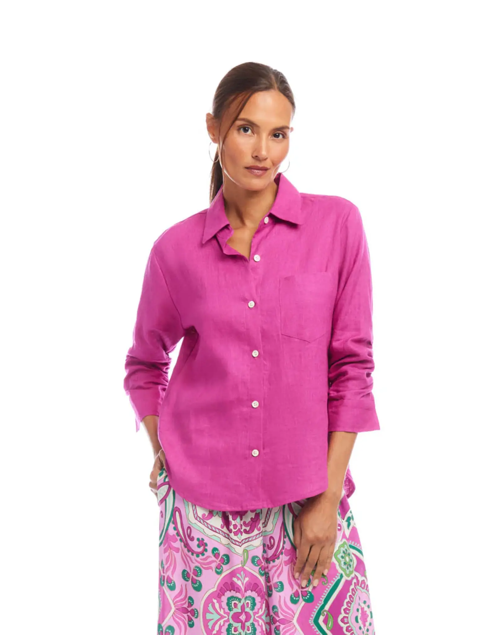 Karen Kane Karen Kane Orchid Ruched Sleeve Top