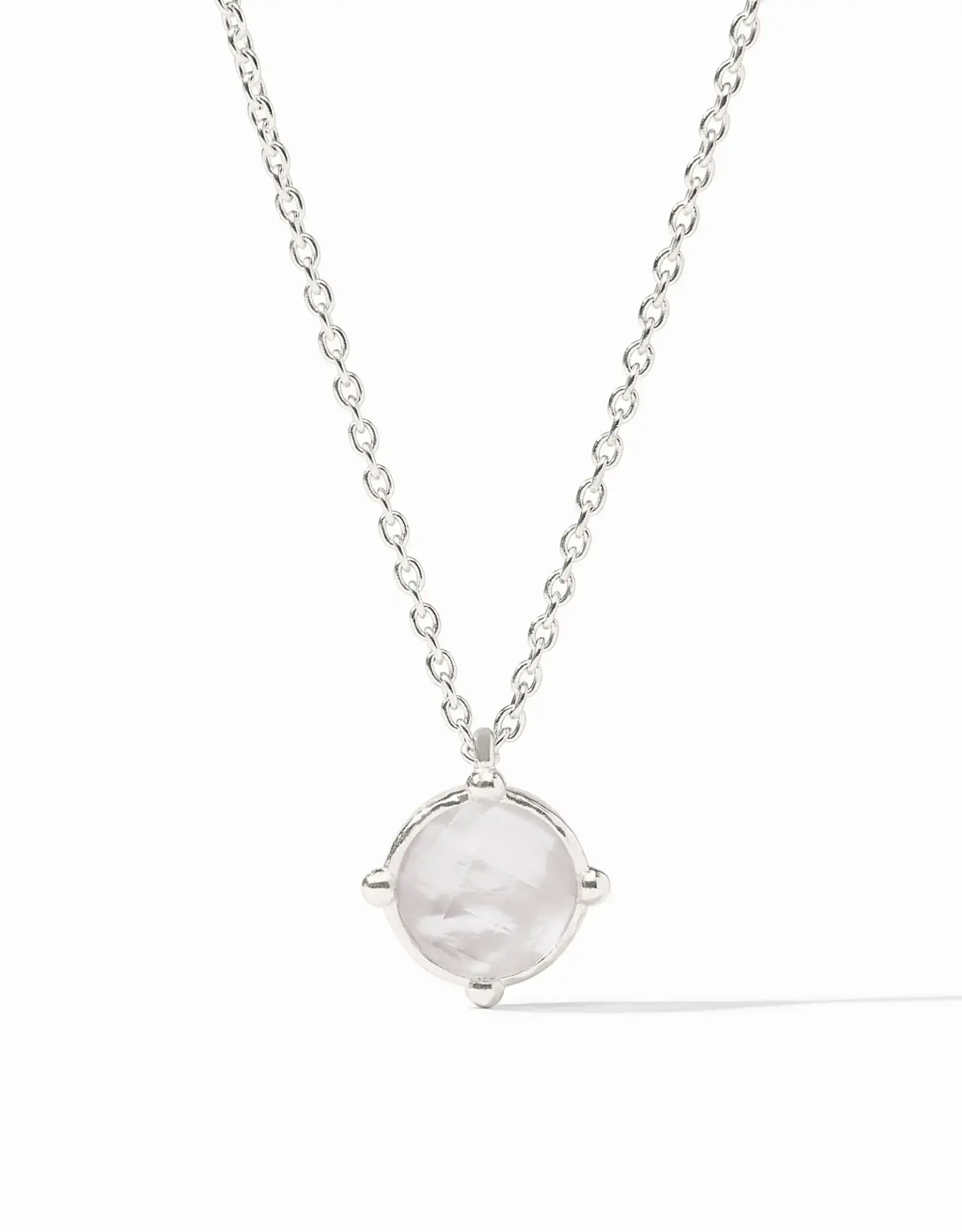 Julie Vos Julie Vos Silver Honeybee Solitaire Necklace