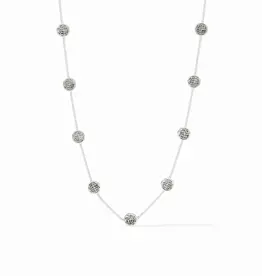Julie Vos Julie Vos Silver Florentine Demi Delicate Station Necklace