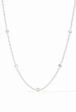 Julie Vos JUlie Vos Silver Celeste Delicate Station Necklace Cubic Zirconia