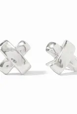 Julie Vos Julie Vos Catalina X Silver Stud Earring