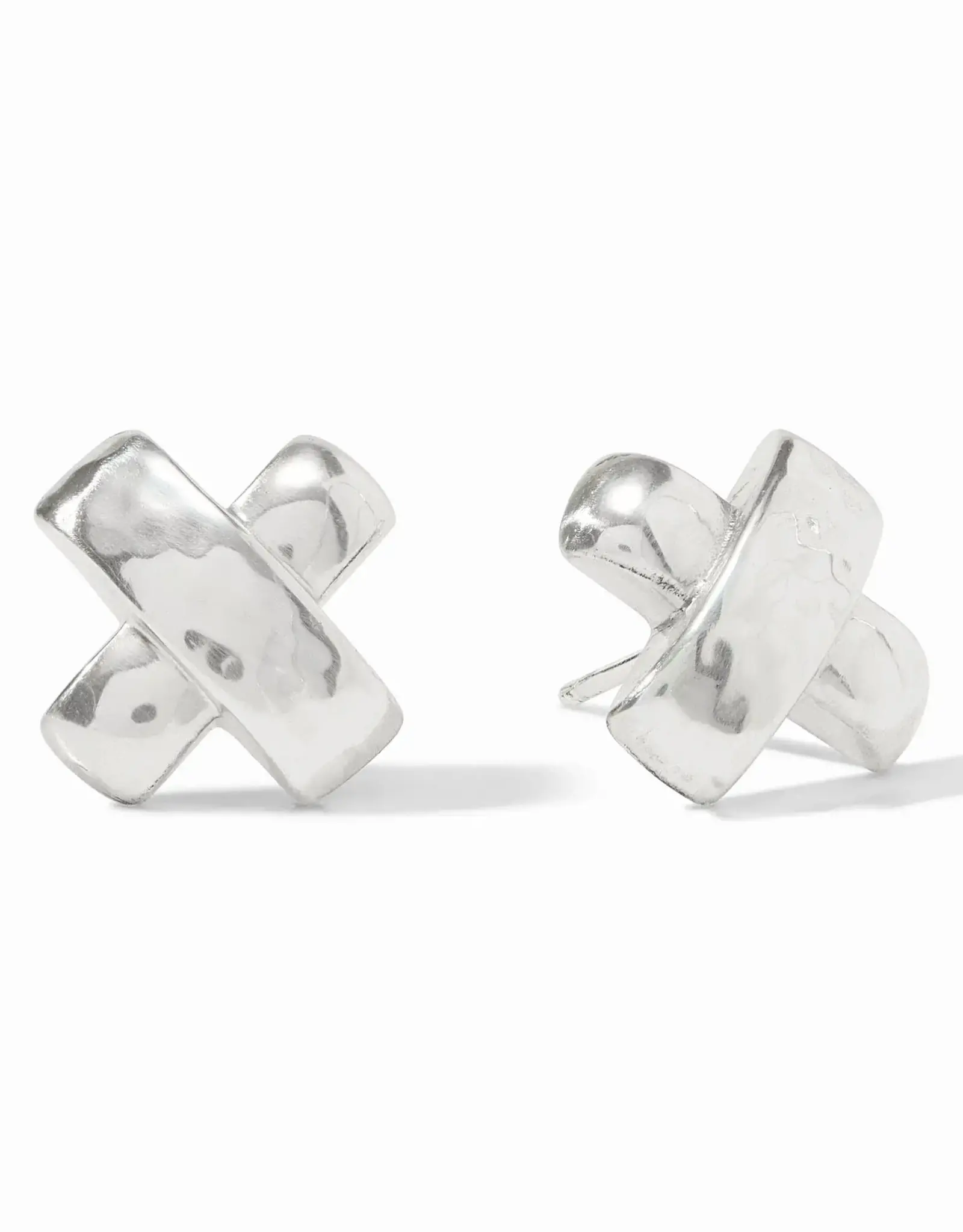 Julie Vos Julie Vos Catalina X Silver Stud Earring