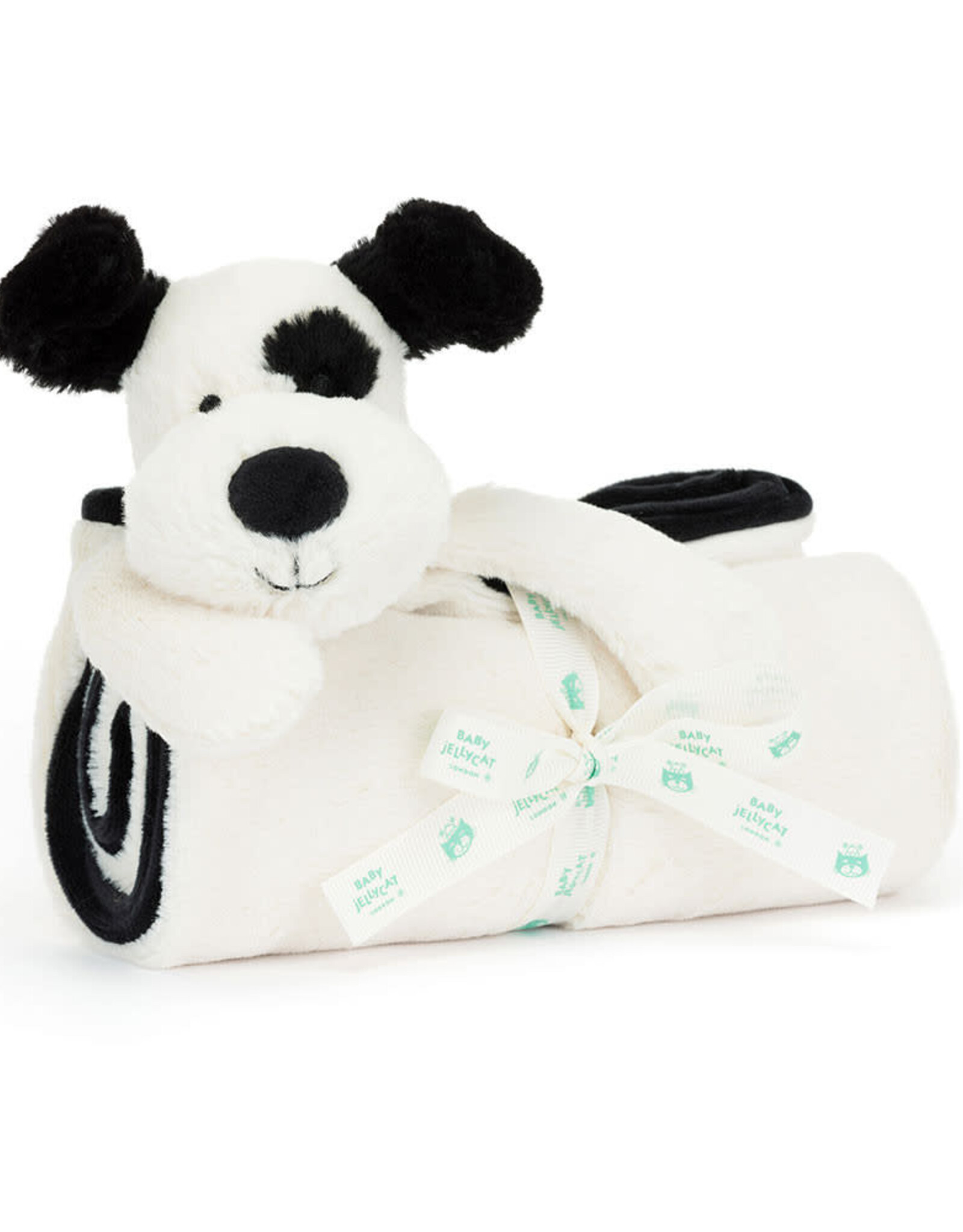 Jellycat Jellycat Bashful Black Cream Puppy Blankie