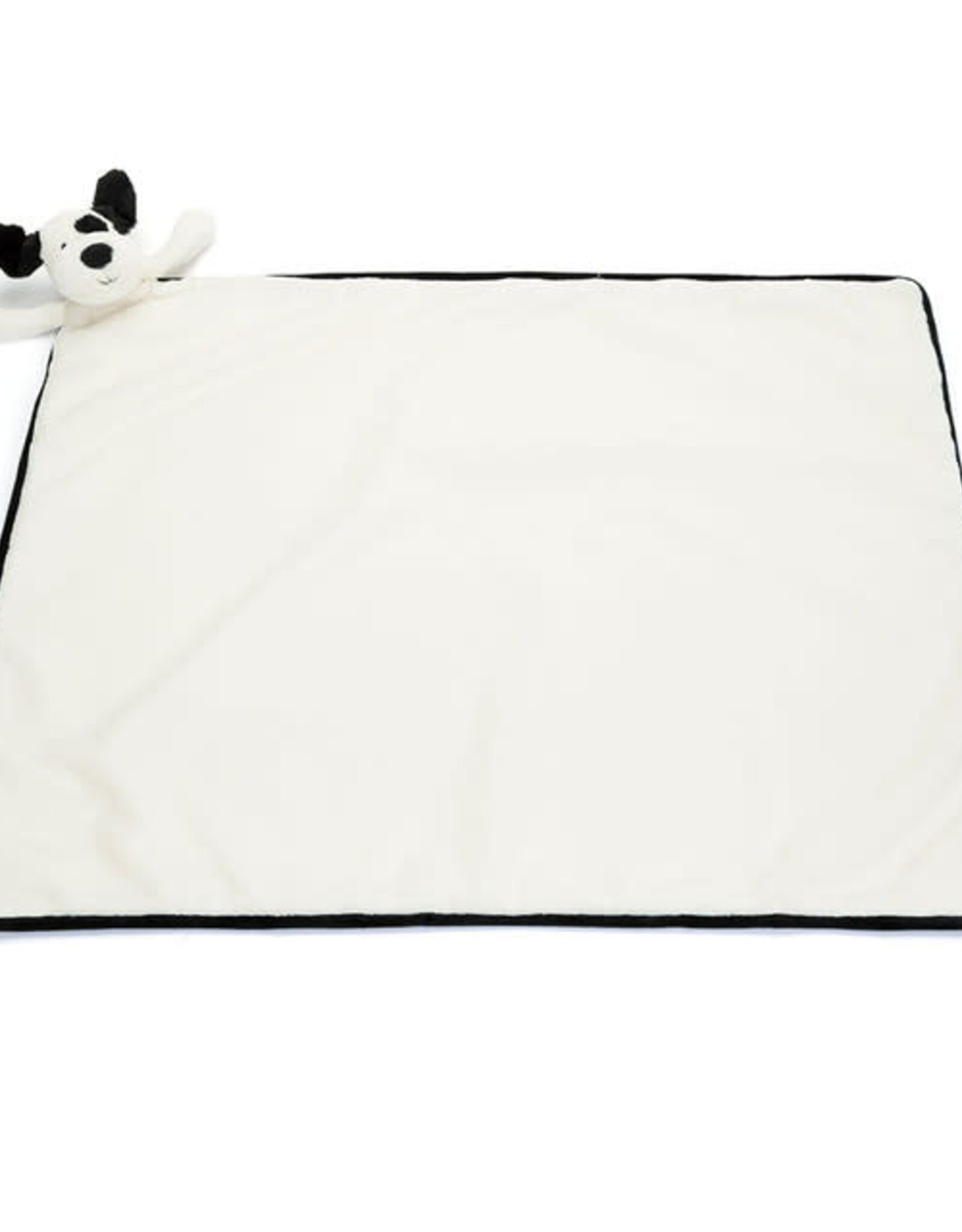Jellycat Inc. Jellycat Bashful Black Cream Puppy Blankie