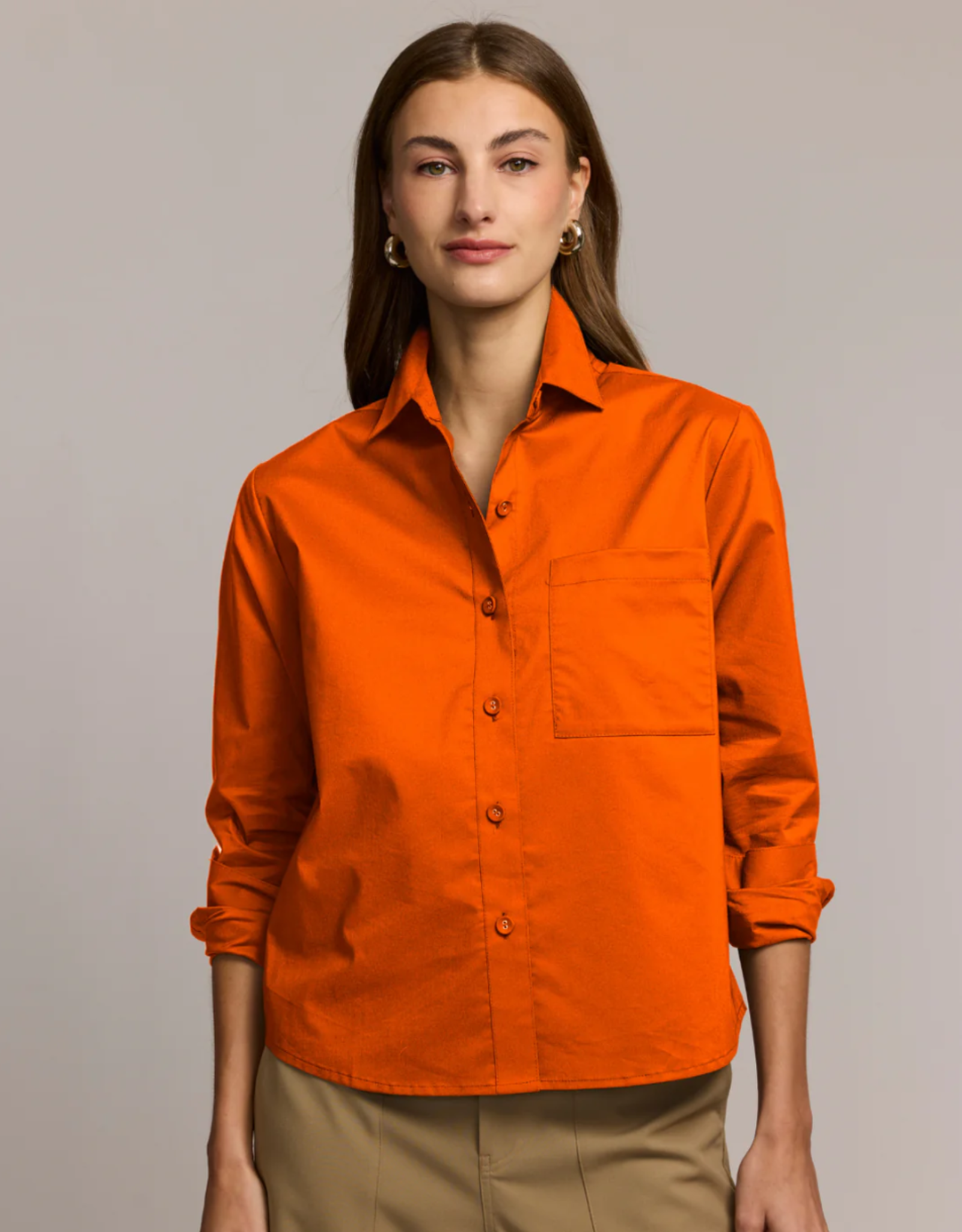 Hinson Wu Hinson Wu Venus Long Slv Shirt Spice