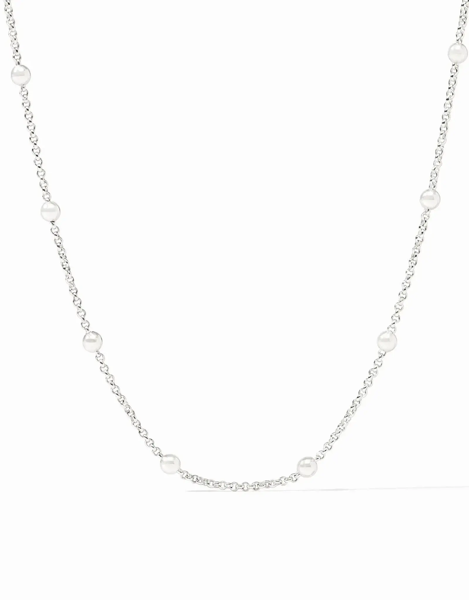 Julie Vos Julie Vos Silver Solara Delicate Station Necklace - 18.5"