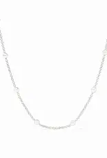 Julie Vos Julie Vos Silver Solara Delicate Station Necklace - 24"
