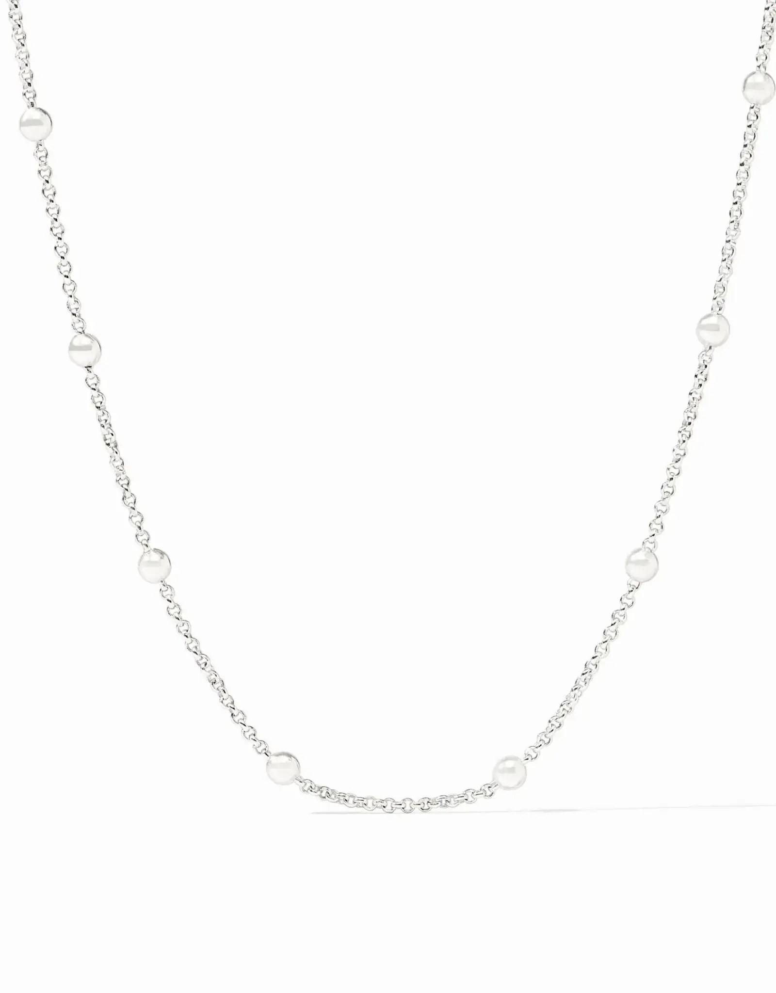 Julie Vos Julie Vos Silver Solara Delicate Station Necklace - 24"