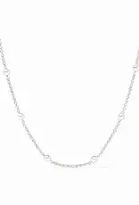 Julie Vos Julie Vos Silver Solara Delicate Station Necklace - 43.5"